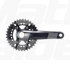 Shimano XT M8120-2 Boost 12sp crankset-Black 175 36x26