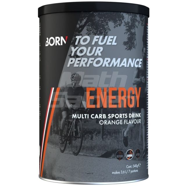 Born Energy Multi Carbo Sports Drink-Orange-540gr