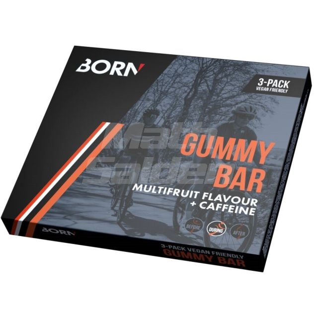 Born Gummy bar-Multifruit-Caffeine-3x30gr