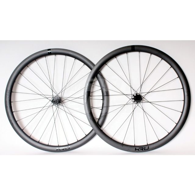 KRU C-38D carbon disc wheelset-Black