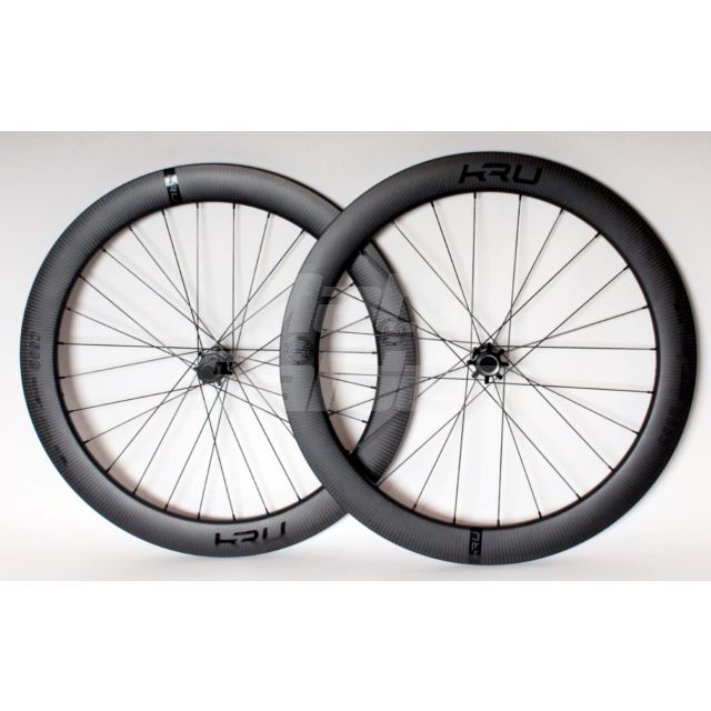 KRU C-60D carbon disc wheelset-Black