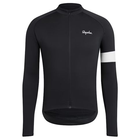 Rapha Core Thermal wielershirt lange mouw - Black/White