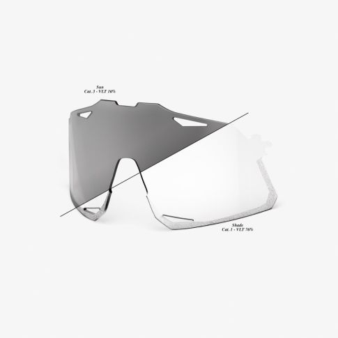 100% Racetrap Replacement Lens - Photochromic clear/Smoke