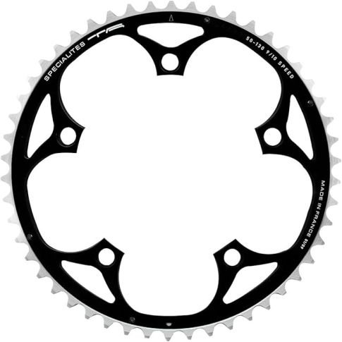 Specialites TA Alize 130bcd outer 9/10sp chainring-Black-50T