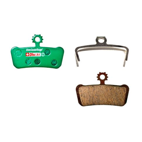 Swissstop Disc 31 Avid Avid XO Trail & Sram Guide disc brake pads-Green