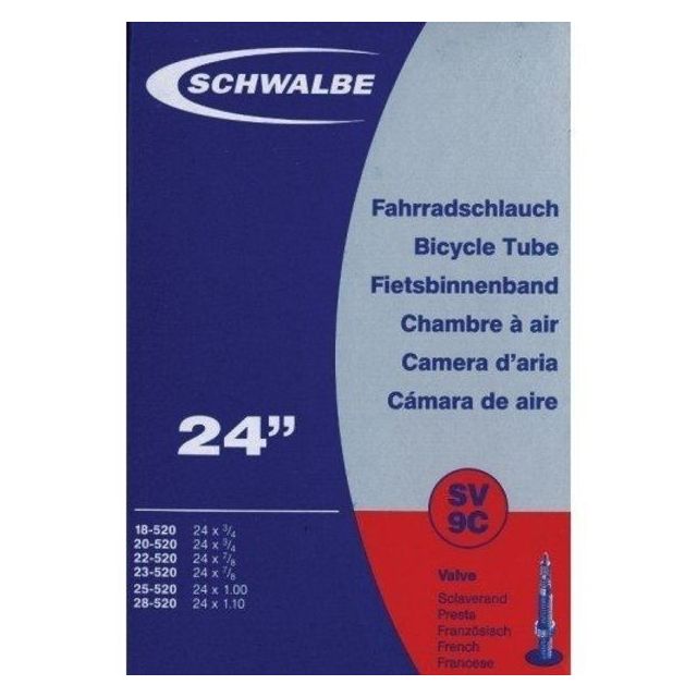 Schwalbe SV9C innertube-Black-24x1.00