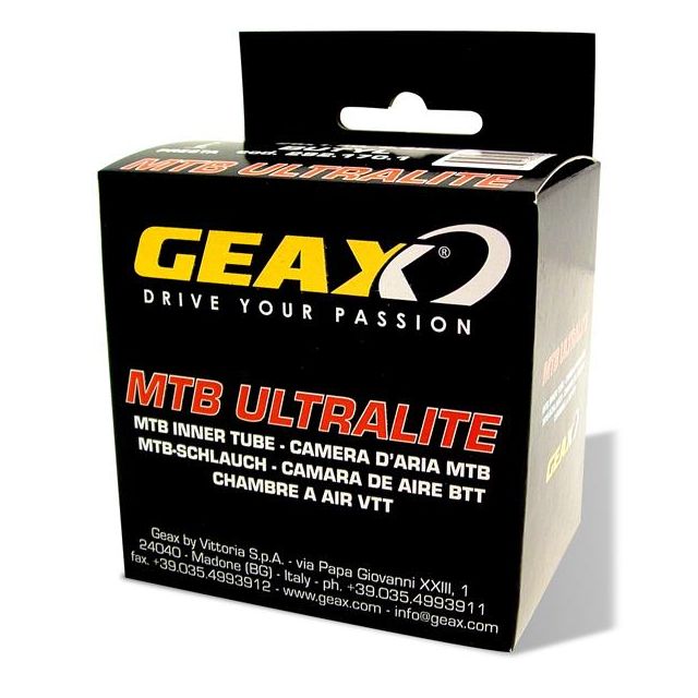 Geax Ultralite MTB innertube-Black-26x1.10-1.50