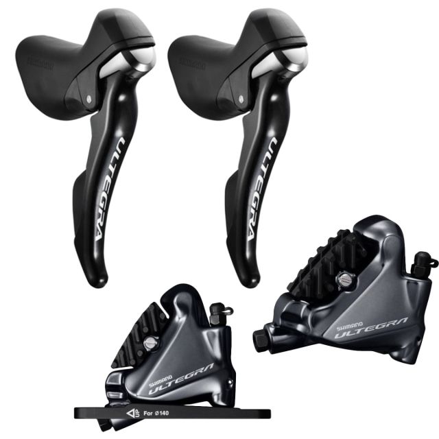 Shimano Ultegra R8020 STI disc shifterset front & rear incl. calipers