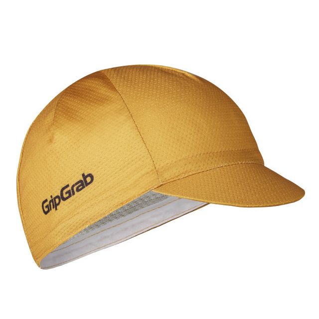 GripGrab Lightweight Summer Cycling cap-Mustard yellow-M/L