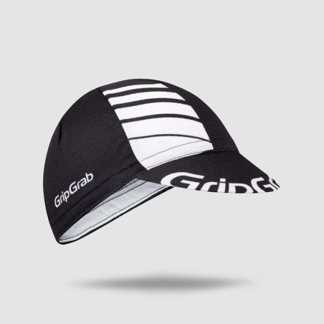 GripGrab Lightweight Summer Cycling cap-Black-White-M/L