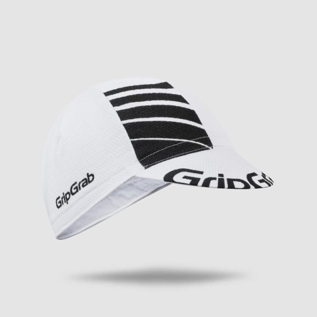 GripGrab Lightweight Summer Cycling cap-White-Black-S/M