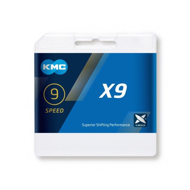 KMC X9 9sp chain-Silver