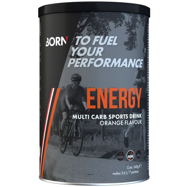 Born Energy Multi Carbo Sports Drink-Orange-540gr