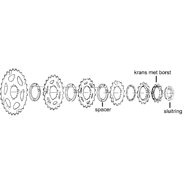 Shimano HG 7/8sp sprocket