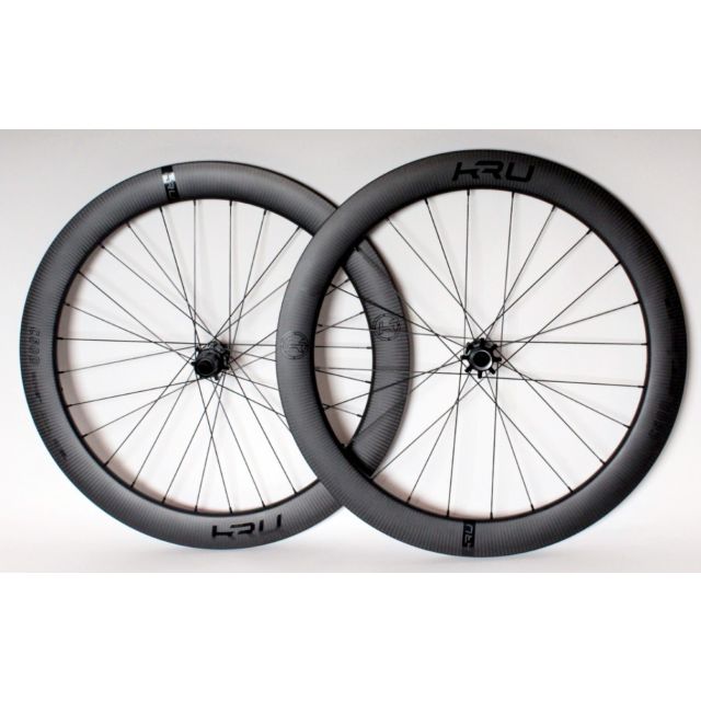 KRU C-60D carbon disc wheelset-Black