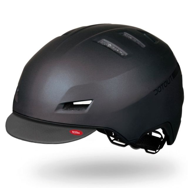 Dotout Downtown Cap Visor helmet-Matt metalic black