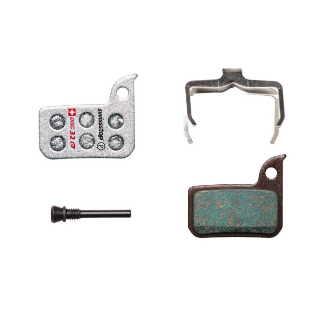 Swissstop Disc 32E SRAM HRD en Level Ultimate disc brake pads-Silver