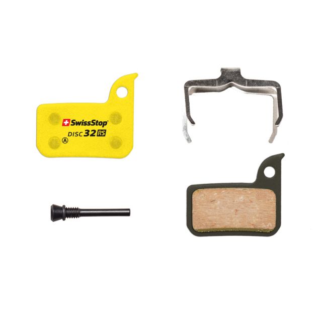 Swissstop Disc 32RS SRAM HRD en Level Ultimate disc brake pads-Yellow