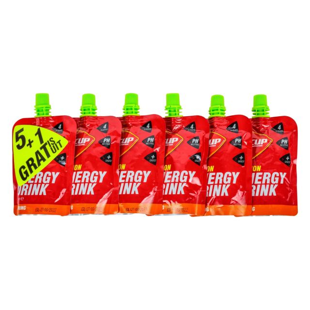 Wcup Energy Drink gel  (5+1 free)-Lemon-80ml