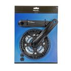 XLC Sunrace MTB -1mm crankset-Black-Silver-170mm-42x34x24