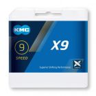 KMC X9 9sp chain-Silver